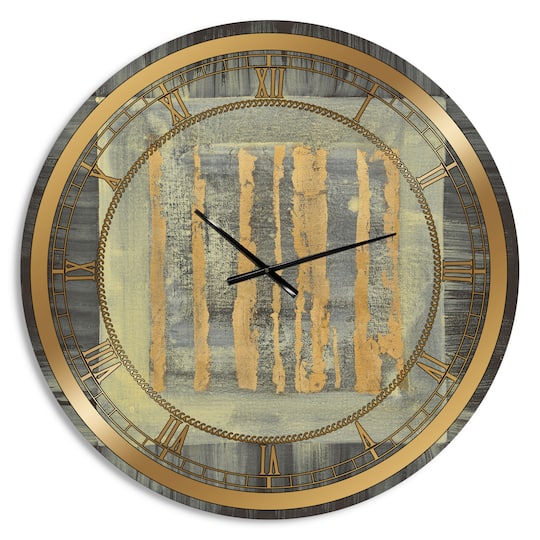 Designart 'Galm Abstract Ii Glam Wall Clock